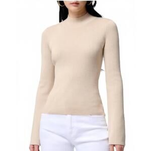 NEW VANESSABRUNO francesca alpaca wool sweater in beige